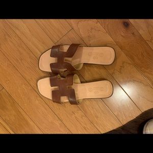 Leather sandals purchased in italy